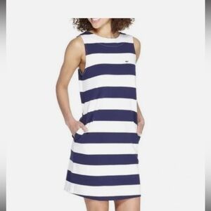 Vineyard Vines Navy and White Striped Dress